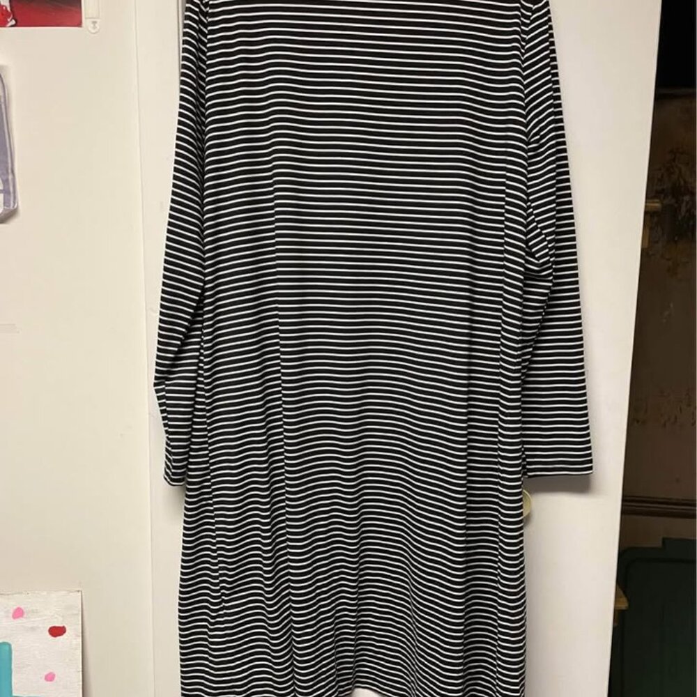 Women’s Tickled Teal XL striped cardigan - Picture 2 of 5